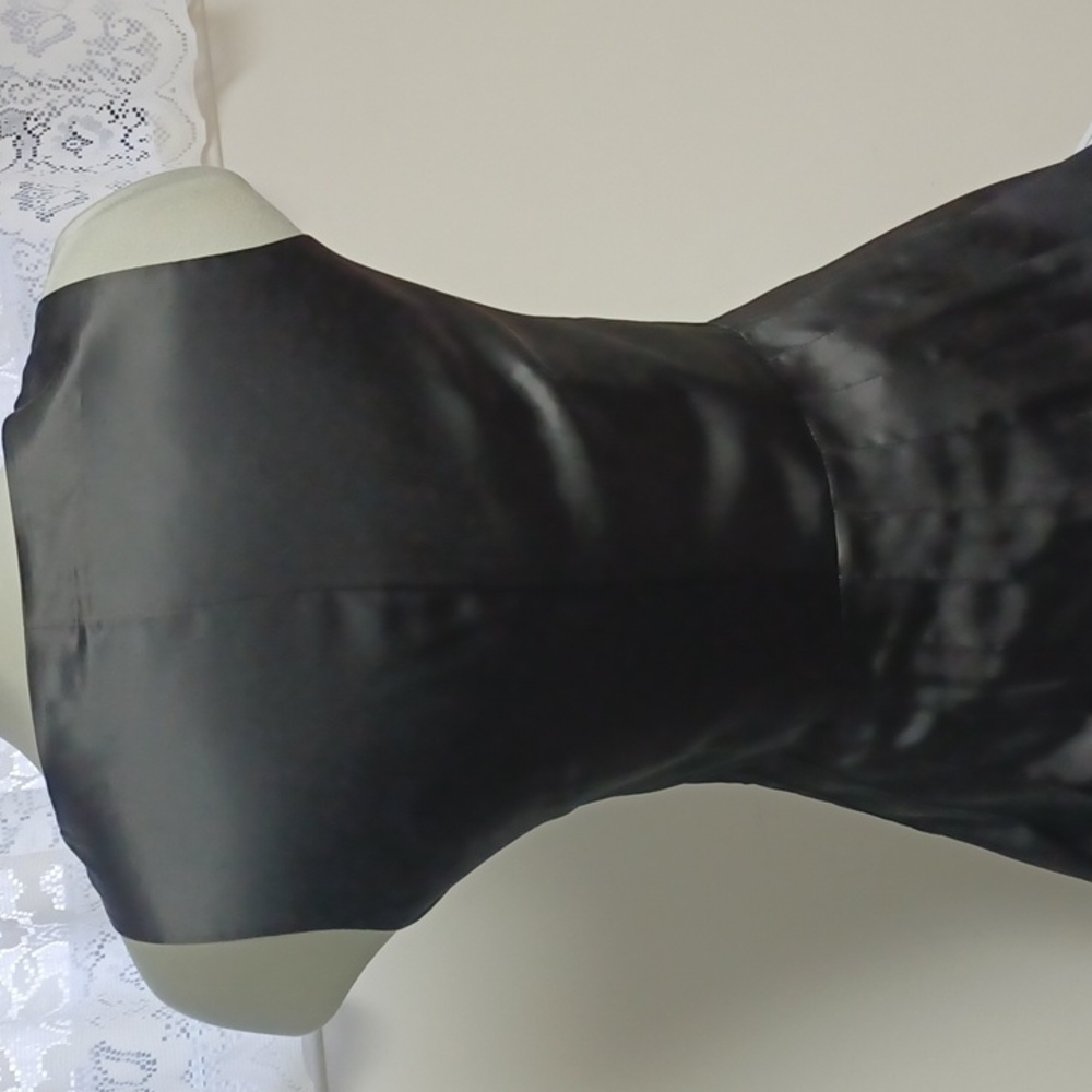 NWOT Black Satin dress Size S - Picture 6 of 15